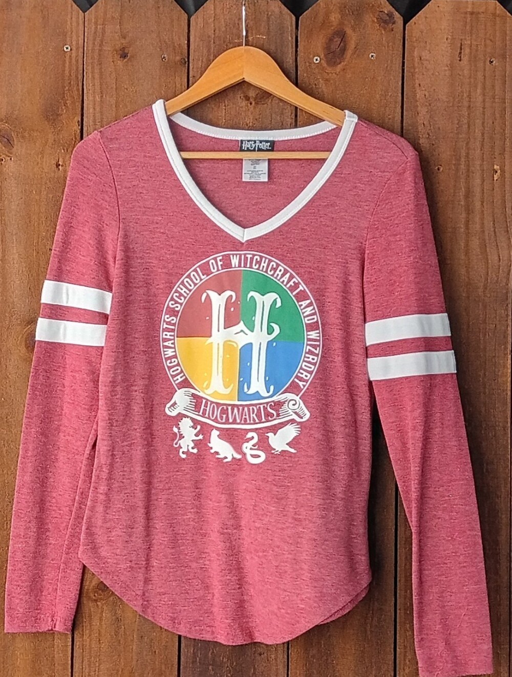 Harry Potter Hogwarts Long Sleeve T-Shirt Small3/5